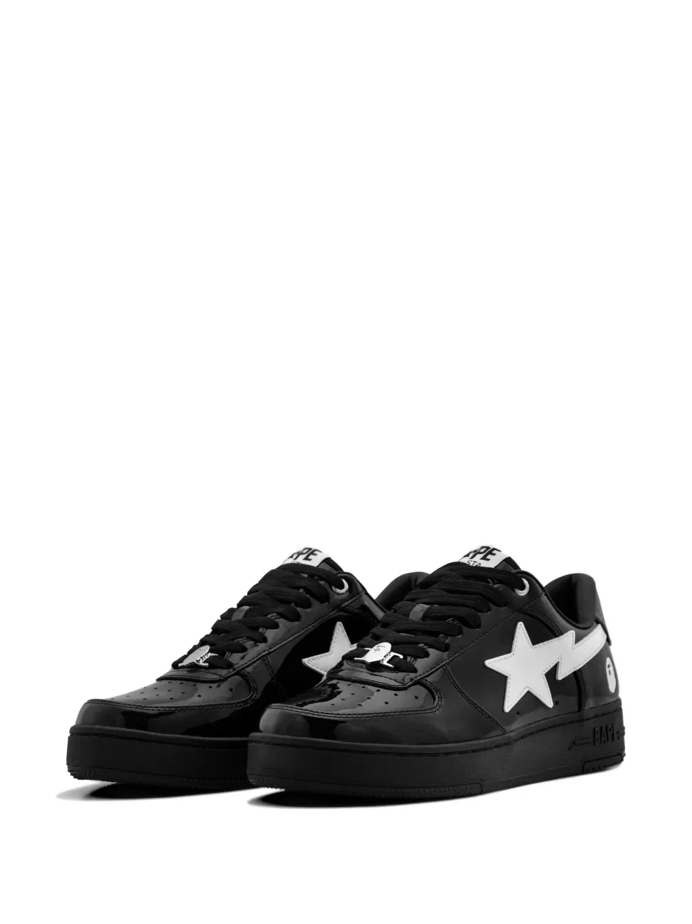 Кроссовки Bape Sta #2 из кожи A Bathing Ape, черный — фото 2