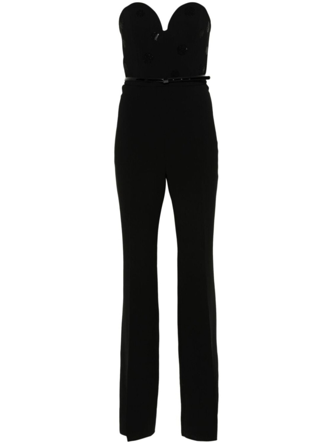 

Комбинезон Zeda с расклешенными брюками Max Mara, черный