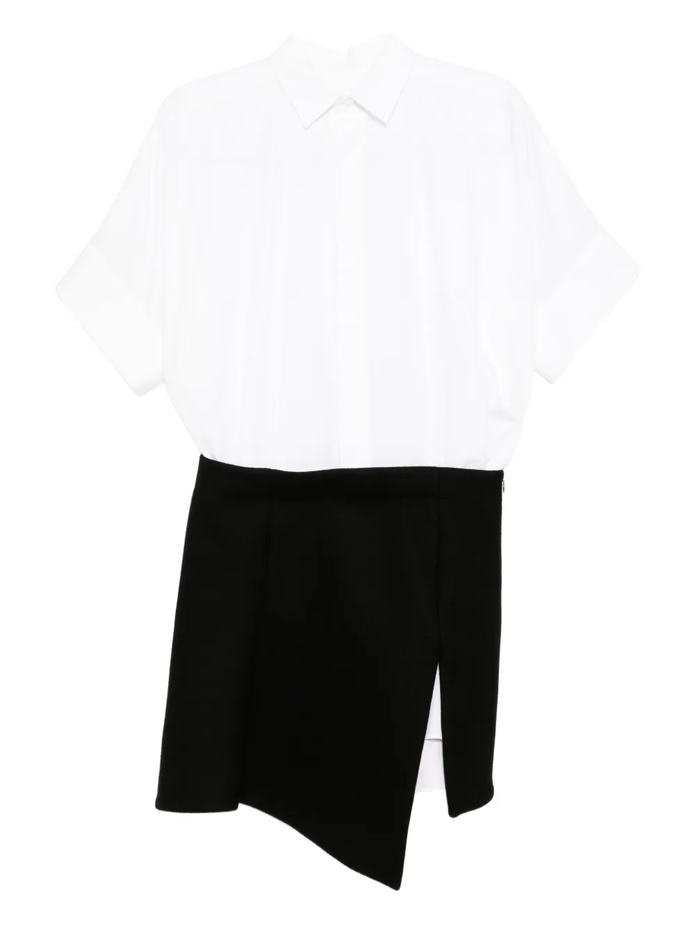 

Платье с асимметричным подолом SACAI, белый