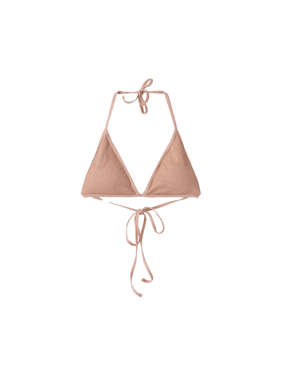 

Треугольный бикини-топ Bershka Triangle Bikini Top, розовый