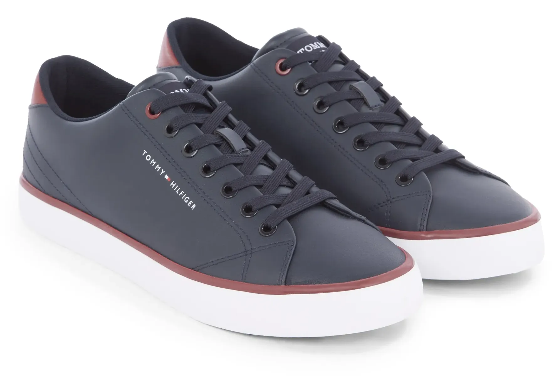 

Кроссовки Tommy Hilfiger "TH HI VULC CORE LOW LEATHER ESS", синий