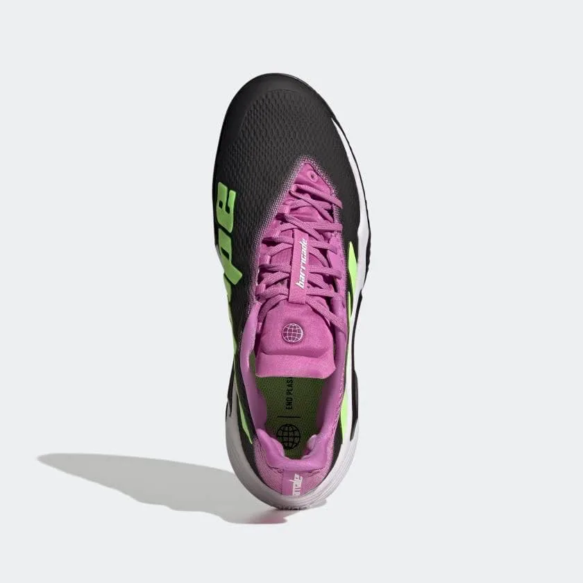 Мужская теннисная обувь Adidas Barricade Clay, зеленый/сиреневый — фото 3