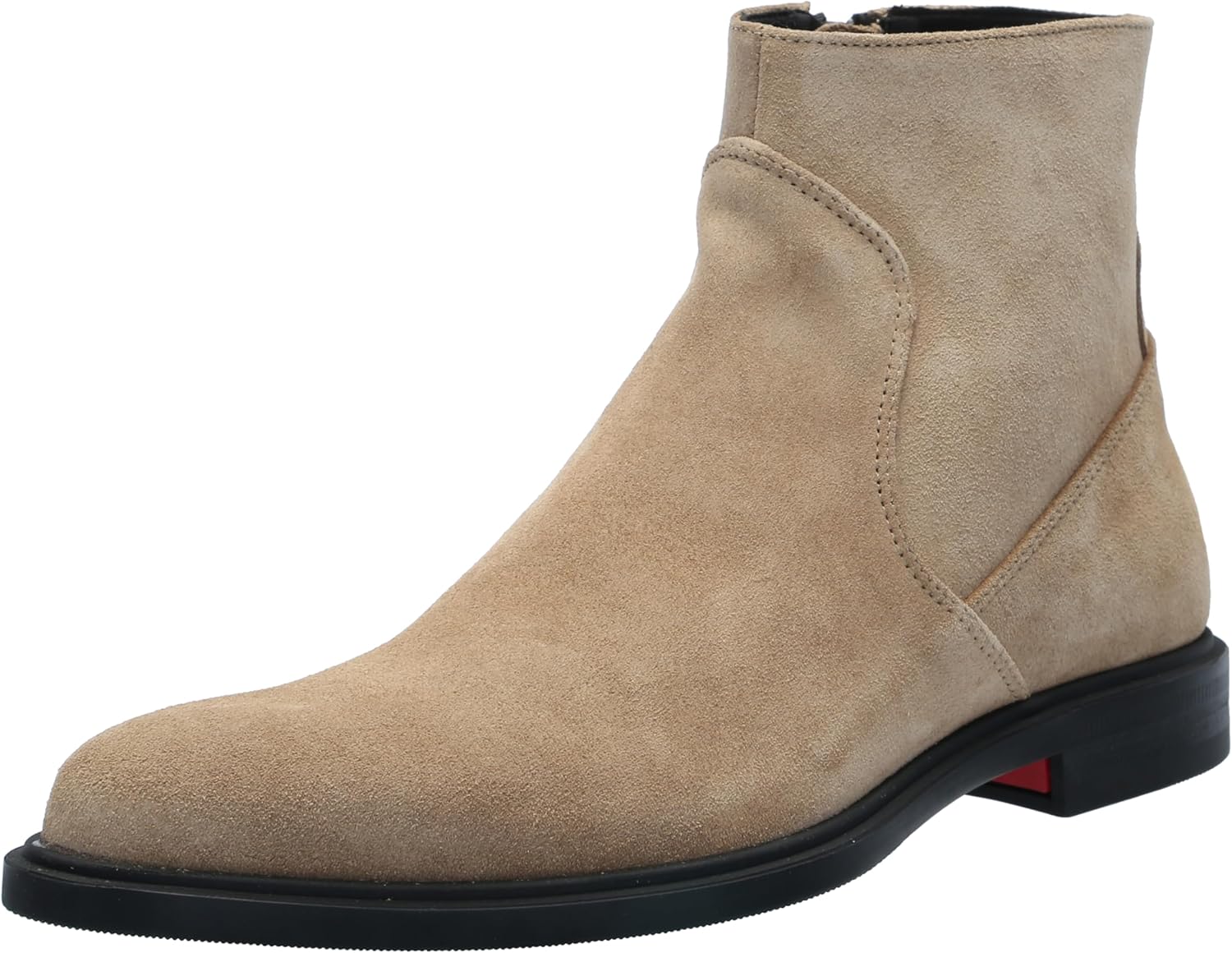 

Мужские замшевые челси-бутсы HUGO с боковой молнией, Stone Taupe