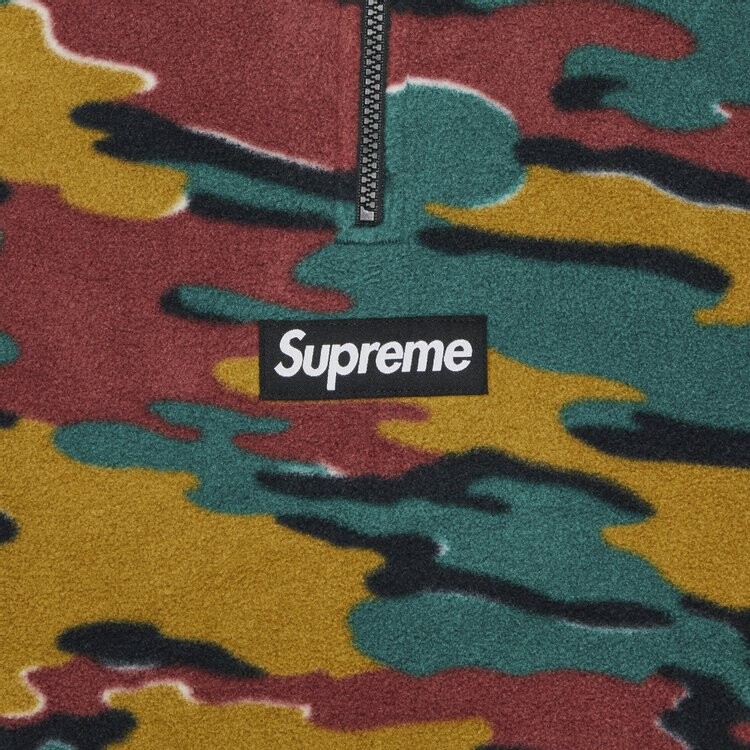 Толстовка Supreme Polartec Facemask Half Zip Hooded 'Camo', разноцветный — фото 3