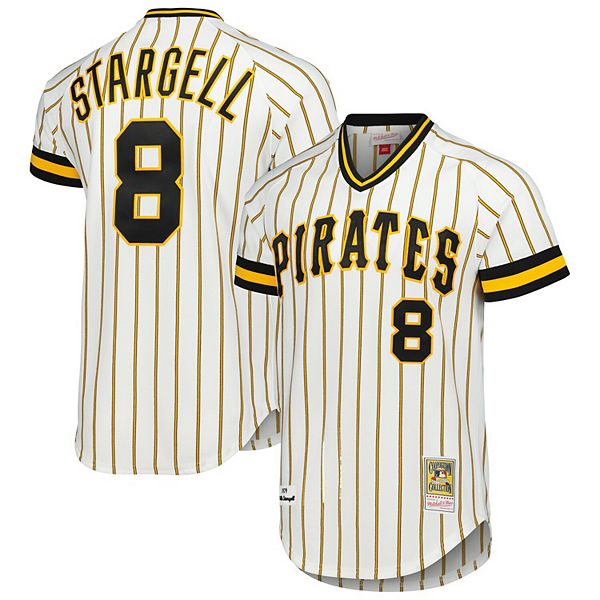

Мужская белая футболка Pittsburgh Pirates Willie Stargell Cooperstown Collection 1979 Mitchell & Ness