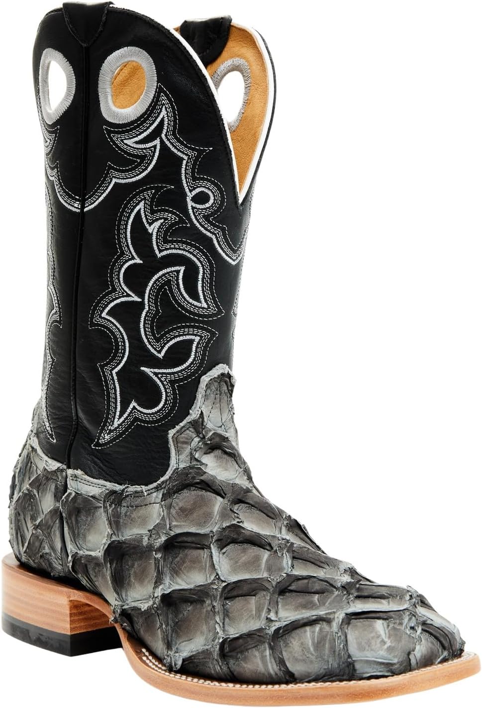 

Мужские экзотические вестерн-бутсы Cody James из Пираруку с широкой квадратной ноской - Bbme-325, черный