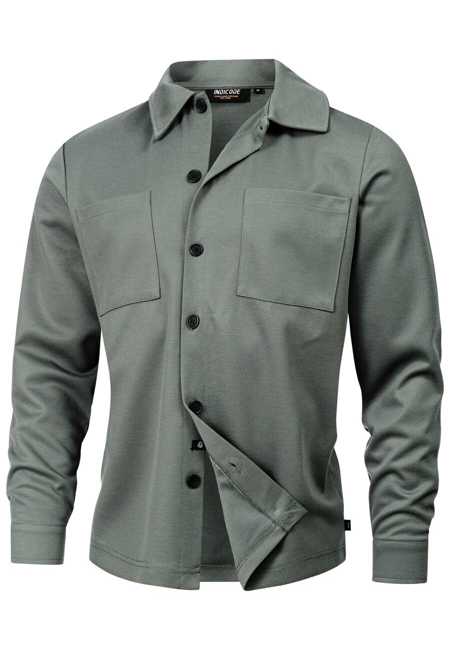 

Рубашка на пуговицах классического кроя INDICODE JEANS Yuno, Graphite