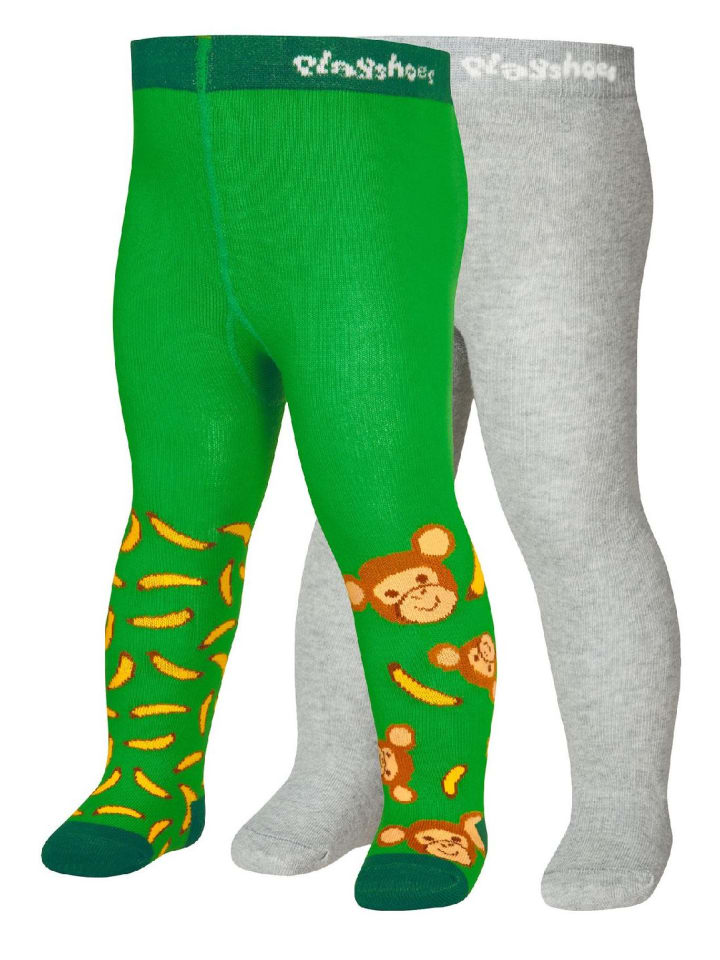 

Колготки Strumpfhose Affe 2er Set Playshoes, зеленый