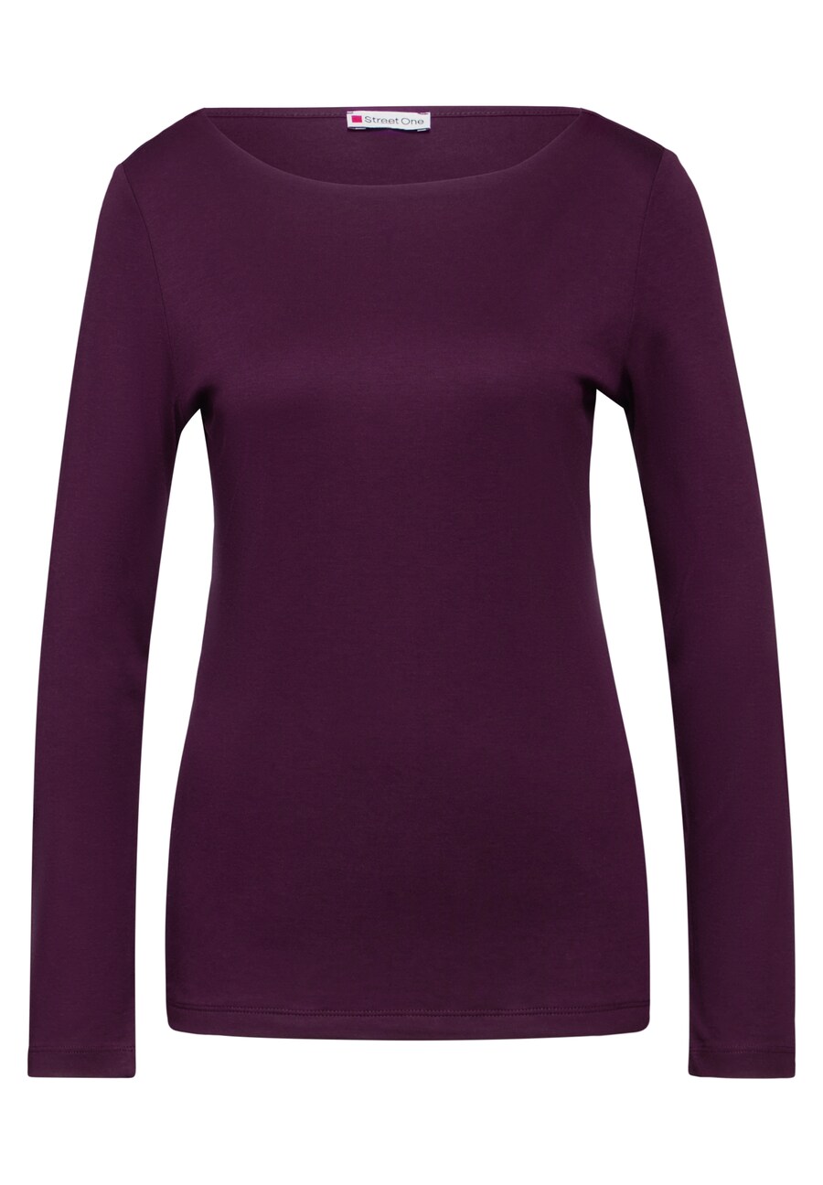 

Лонгслив STREET ONE Shirt, цвет blackberry