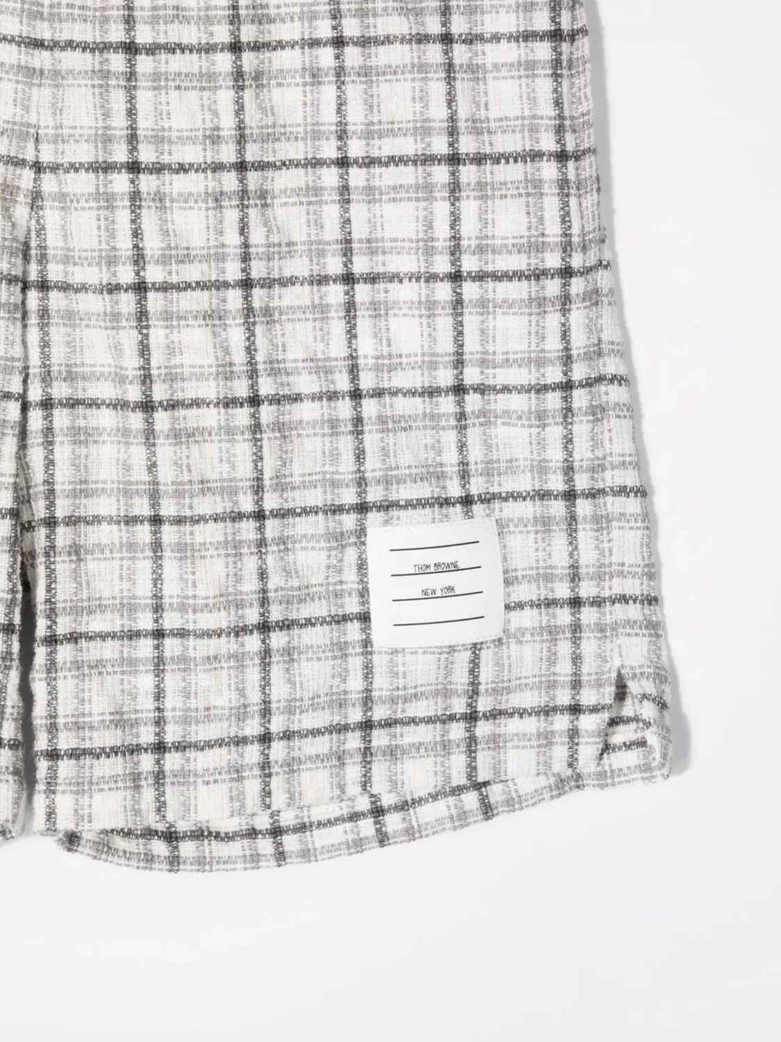 Шорты в клетку Thom Browne Kids — фото 3
