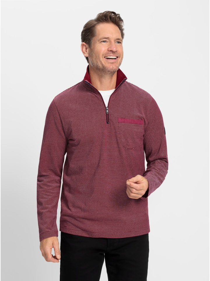 

Рубашка с длинными рукавами из темно-красного меланжа WITT WEIDEN