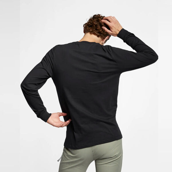 Толстовка Nike Men's Sportswear Club Casual Sport Round Neck Long Sleeve Men's Black, черный — фото 4