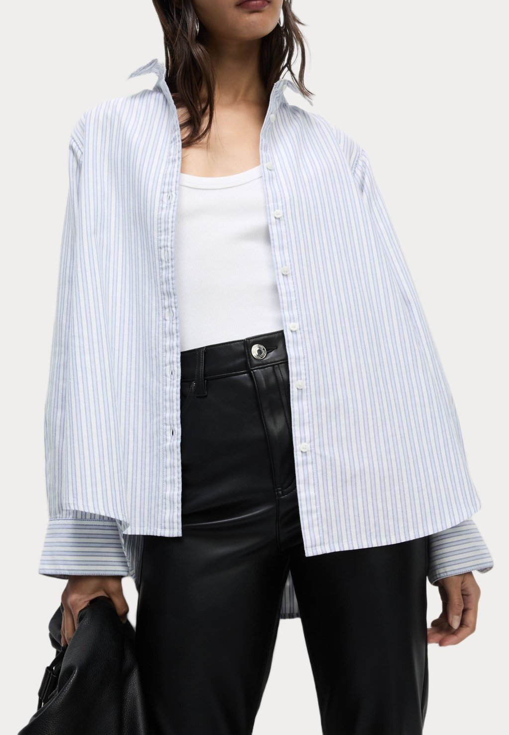 

Блузка на пуговицах STRIPED OXFORD Marks & Spencer, синий