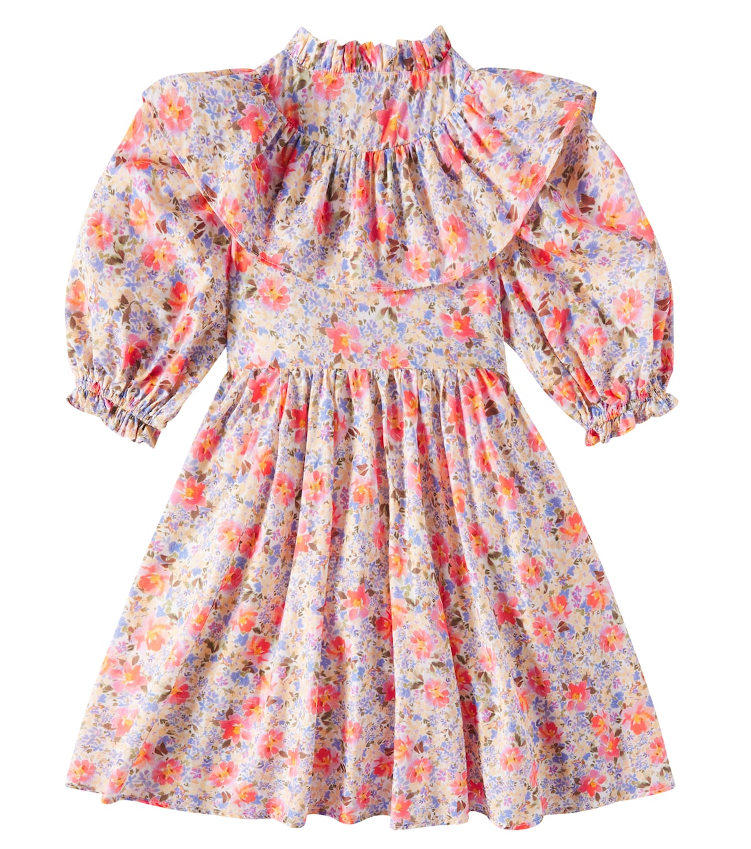 Платье из хлопковой вуали с цветочным принтом Petite Amalie  , Spring Bloom Print — фото 3