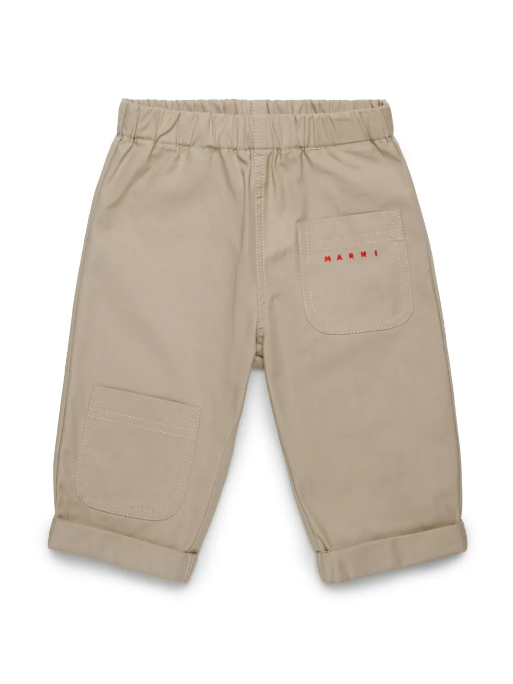 

Брюки с карманами Marni Kids, нейтральный