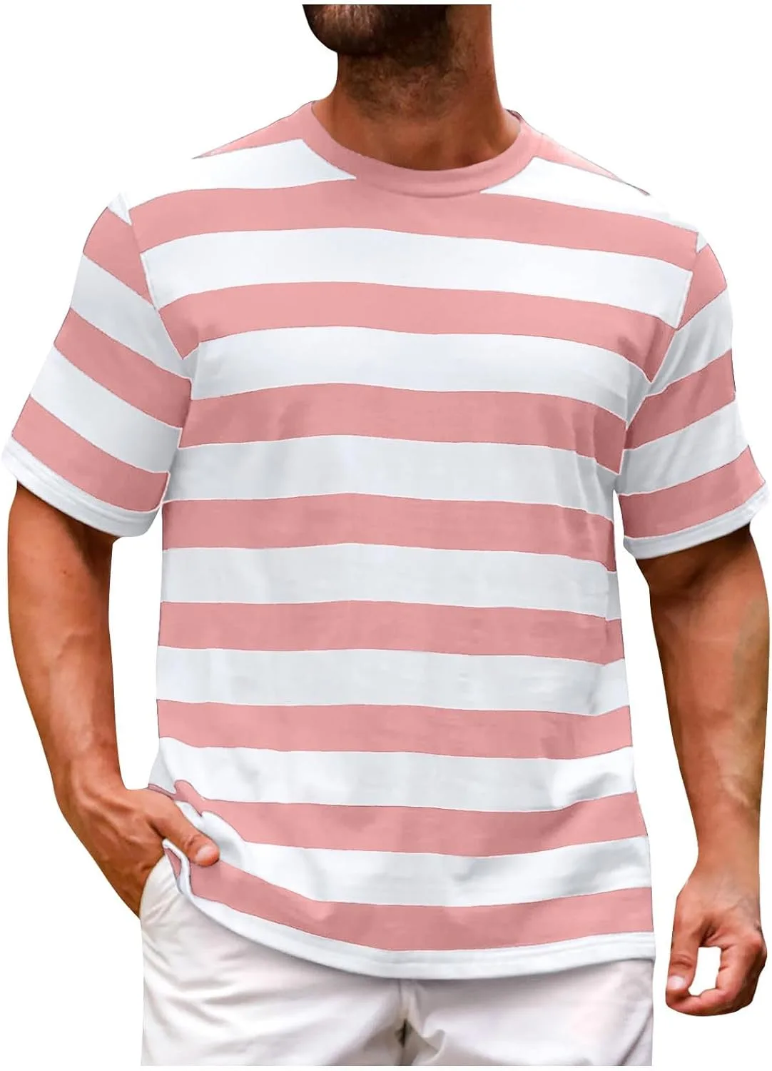 

Поло с коротким рукавом для мужчин, Crewneck, Fitted