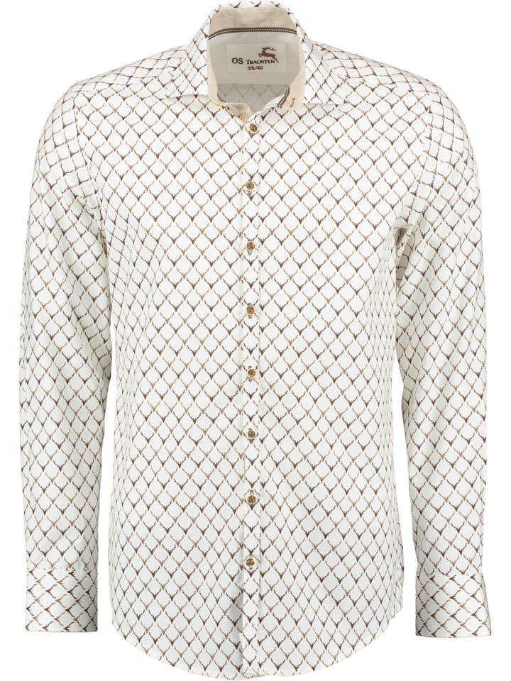 

Традиционная рубашка Кедасе средне-коричневого цвета OS-Trachten