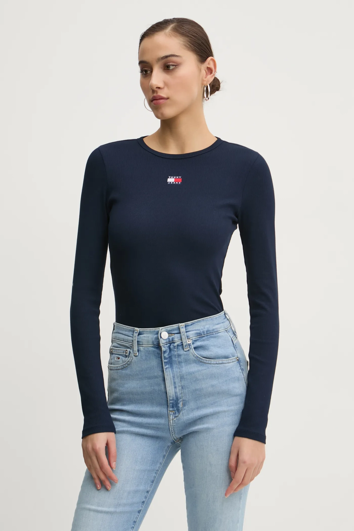 

Футболка с длинным рукавом Tommy Jeans, темно-синий