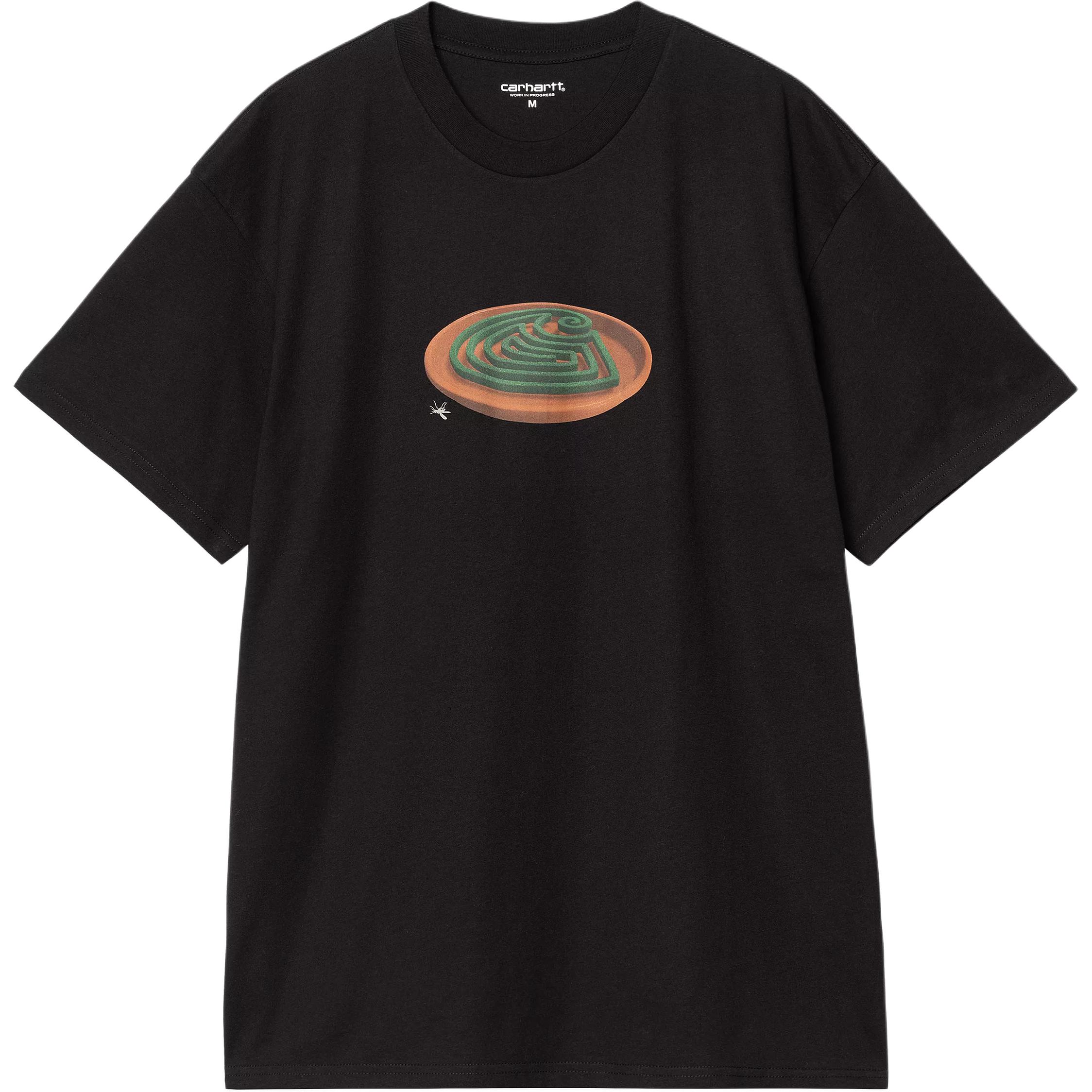 

Футболка с коротким рукавом спиральный принт Carhartt WIP, черный