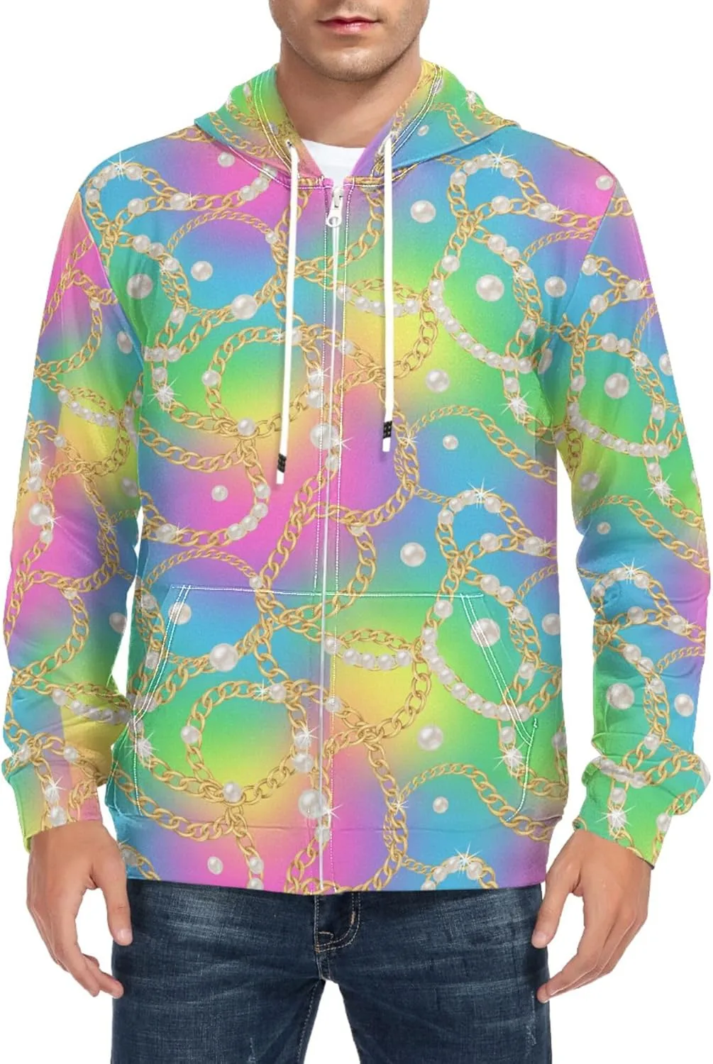 

Мужской худи на молнии с карманом CUPADA