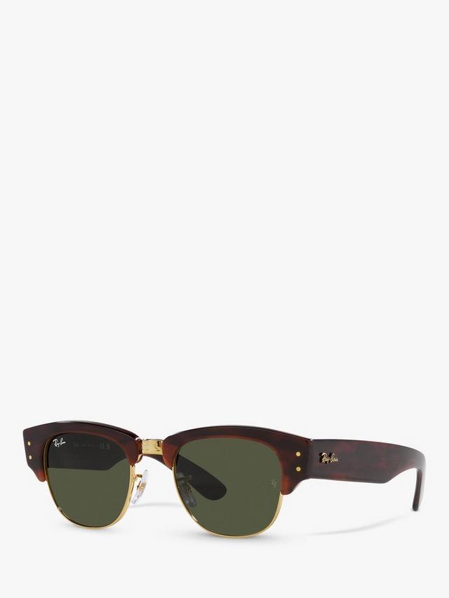 

Мужские солнцезащитные очки mega clubmaster овальной формы rb0316s Ray-Ban, цвет Mock Tortoise/Gold