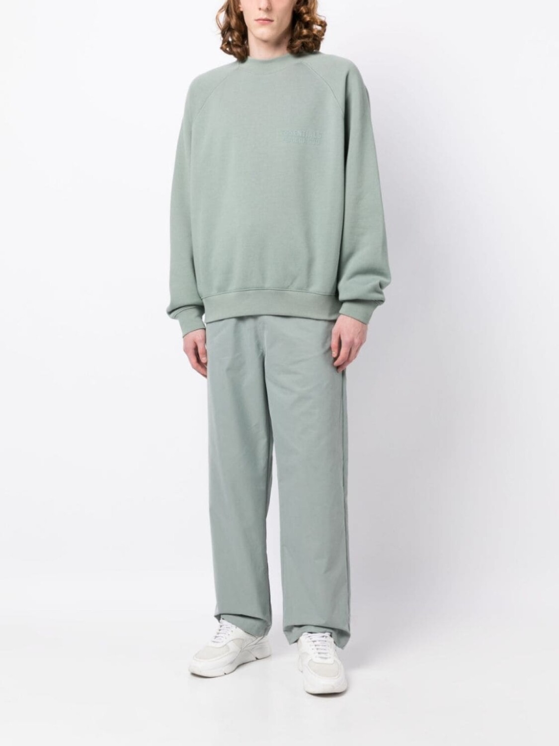 

FEAR OF GOD ESSENTIALS толстовка с круглым вырезом, зеленый