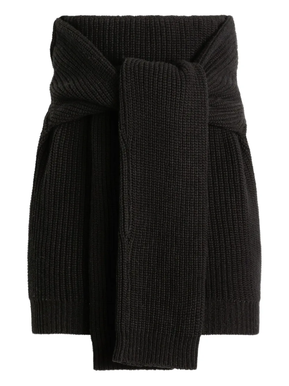 

Юбка в рубчик с запахом DOLCE & GABBANA, черный