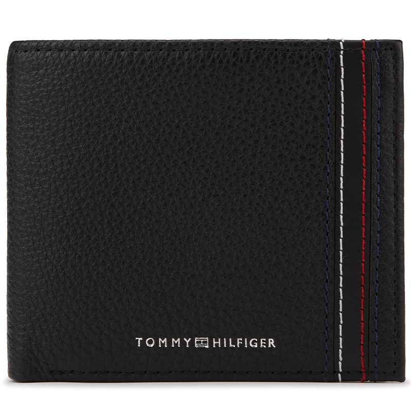 

Tommy Hilfiger Мужской бумажник из коровьей кожи Regular, черный