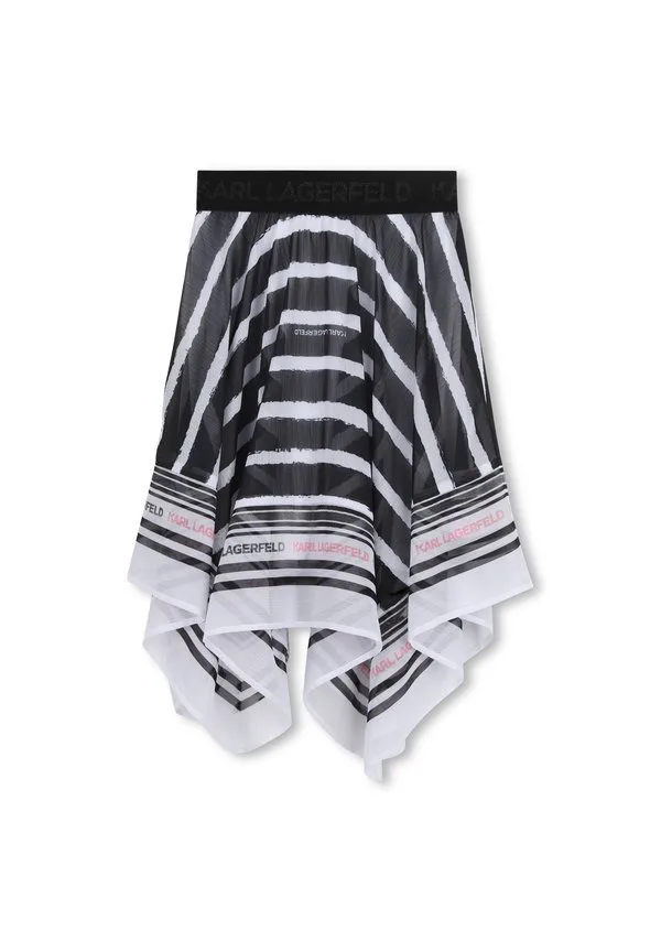 Длинная юбка Karl Lagerfeld Kids, White Black — фото 2