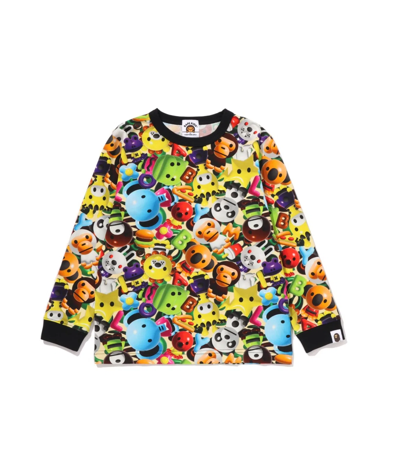 Детская футболка A BATHING APE с длинным рукавом