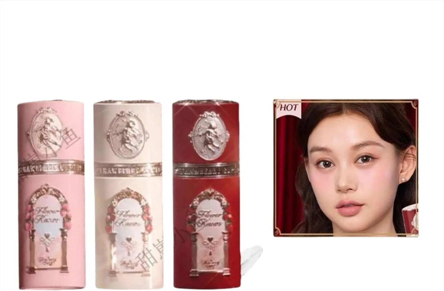 Румяна Flower Knows Strawberry Cupid Liquid Blush #04 Aroma Jmbaofu