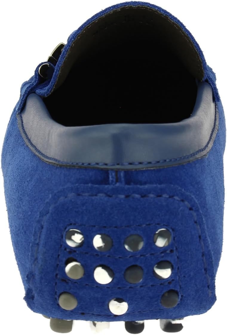 Мужские замшевые кожаные мокасины для вождения Salvatore Exte Michael Slip-On, Royal — фото 3