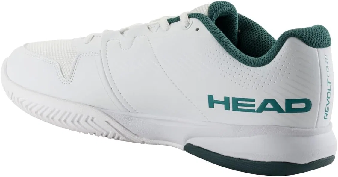 Кроссовки HEAD Men's Revolt Court MenSneaker, White Pine Green — фото 4