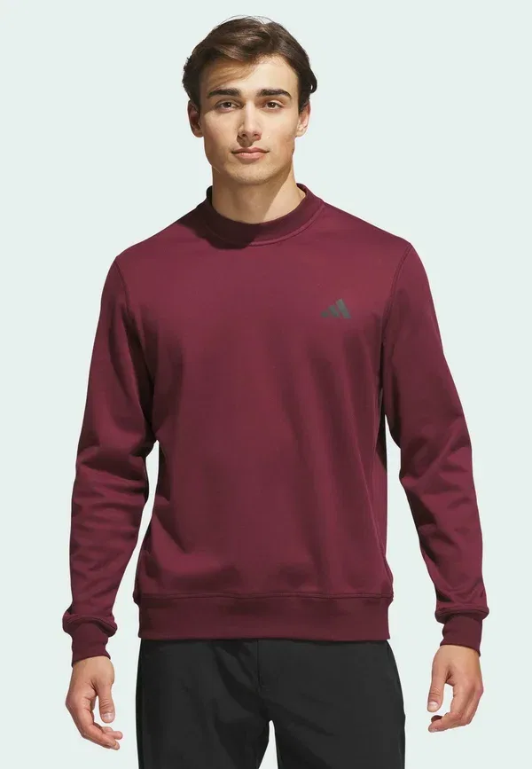 Свитшот с круглым вырезом Ultimate365 Adidas Golf, бордовый