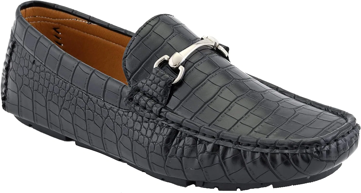 Мокасины мужские,, Amali Cola, Titus Black Croco