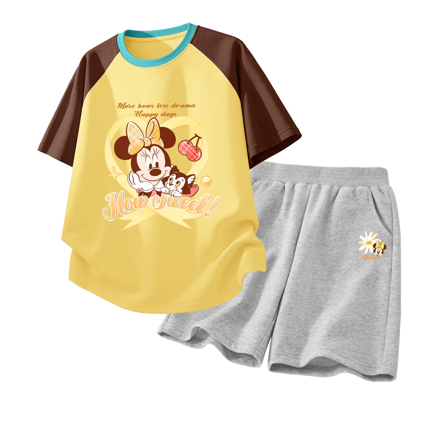 Детский спортивный костюм Disney Daisy Hearty Brown Yellow+Di Prosperity Flower K Gray