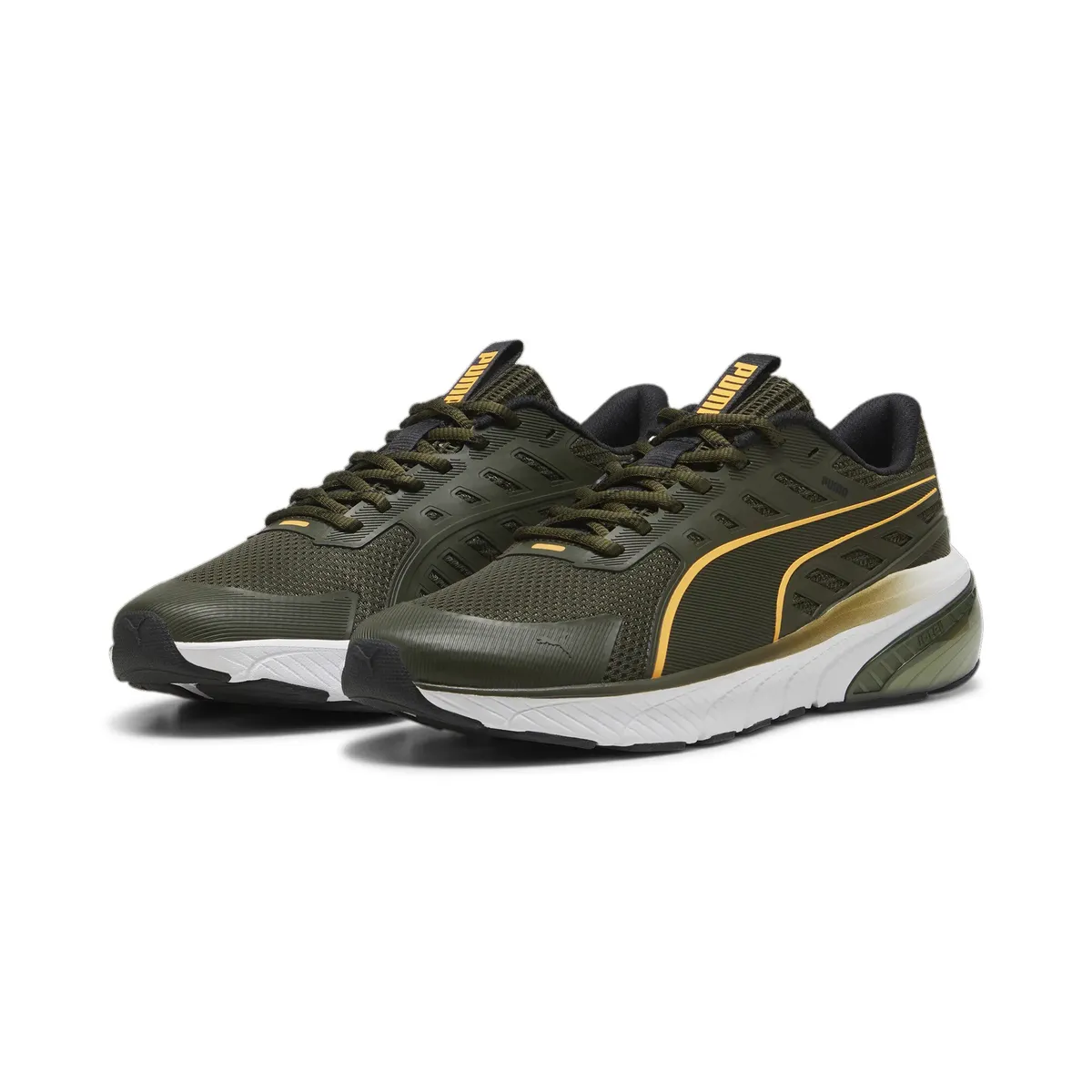 

Кроссовки PUMA "CELL GLARE", цвет Dark Olive-Sun Stream- Puma Black