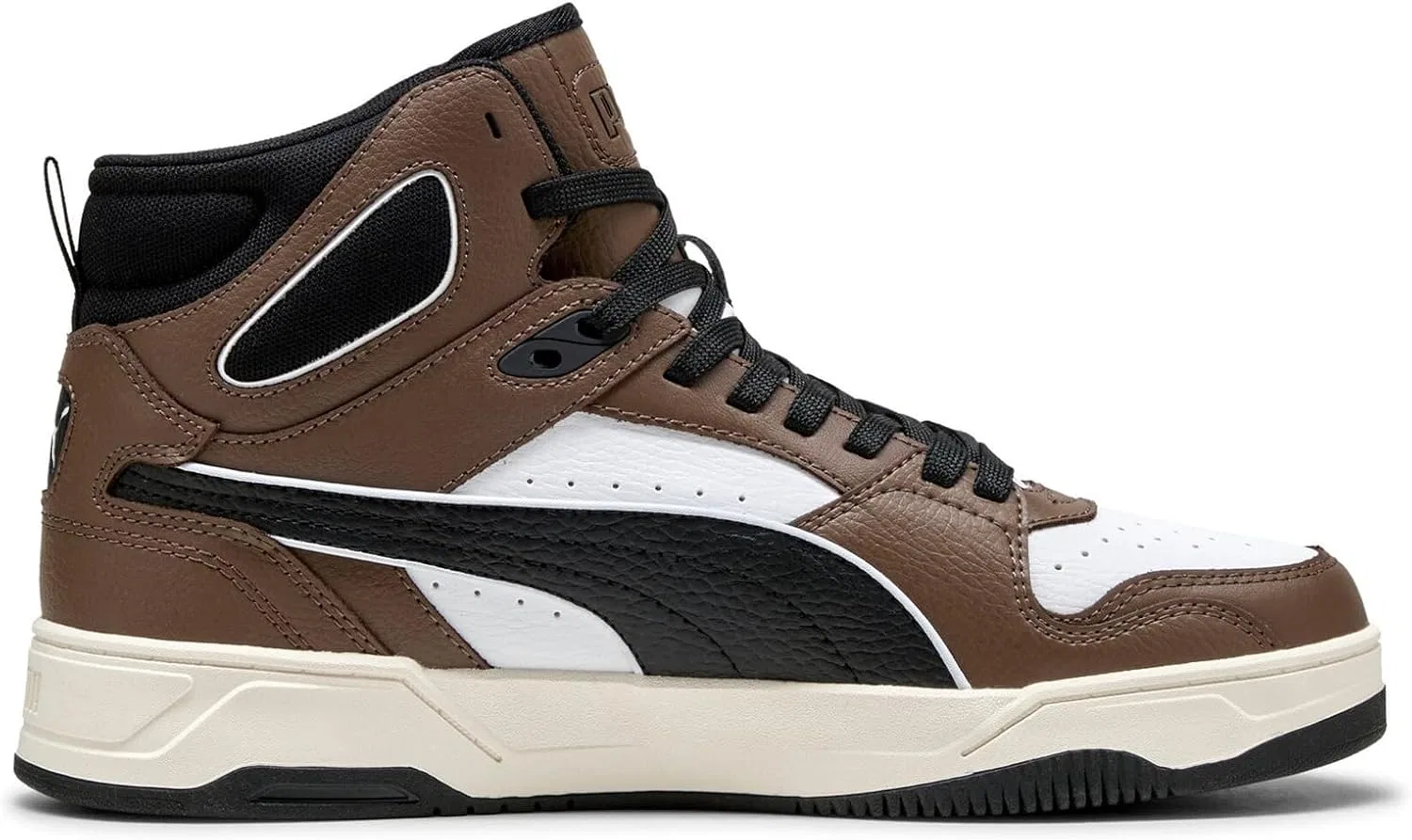 Мужские кроссовки Puma RBD Break Mid, White Black Flat Bronze Ah25 — фото 2