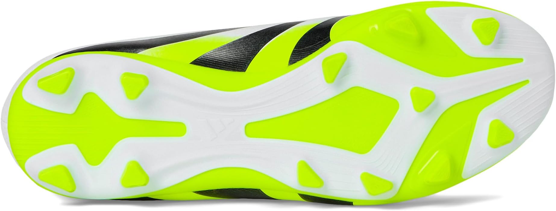Кроссовки adidas Kids Club Predator Firm Ground/Multi Ground Cleats, цвет White/Black/Lucid Lemon — фото 3
