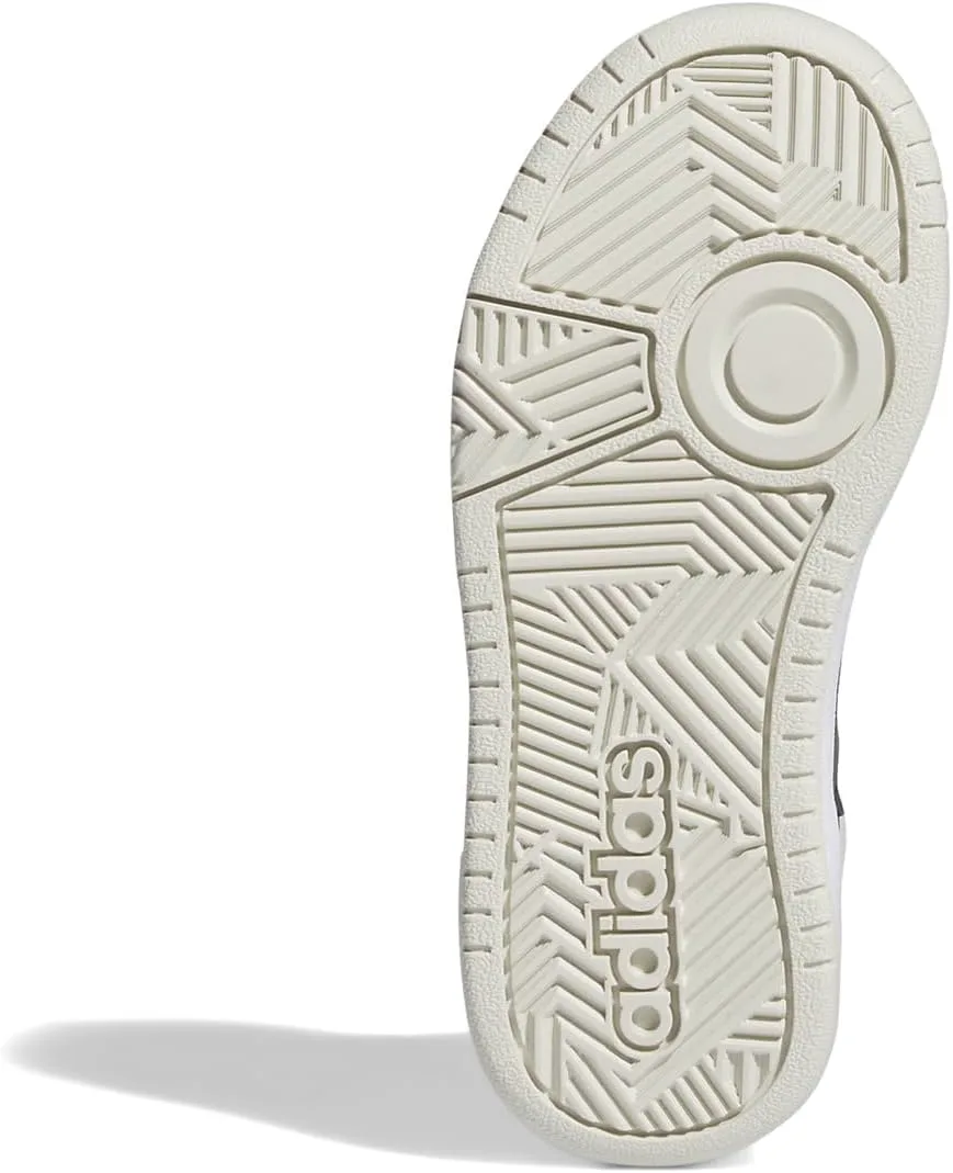Баскетбольные кроссовки Adidas Kids' Hoopds среднего верха, серый/черный/белый — фото 2