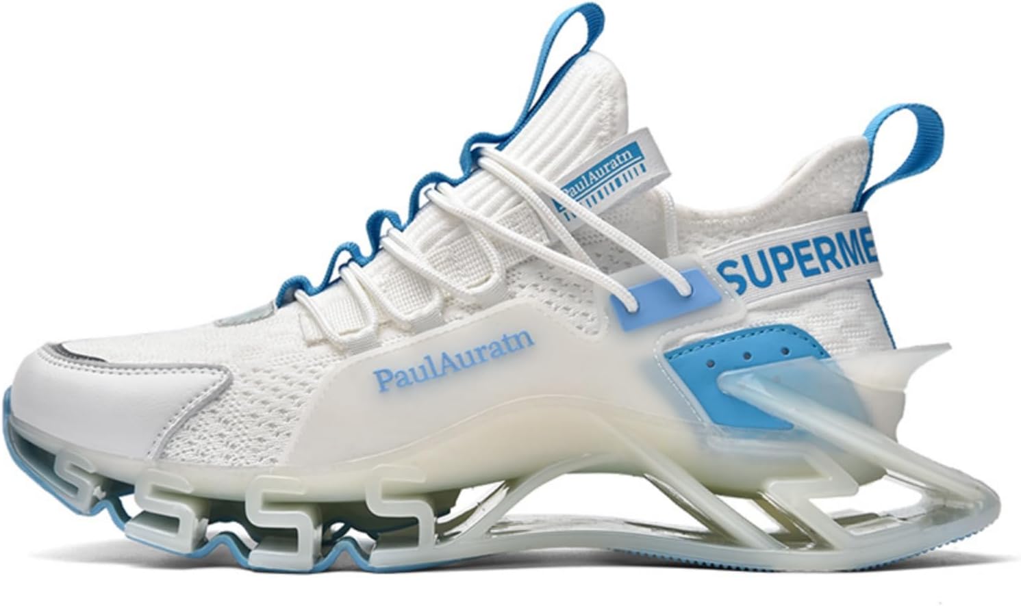 

Мужские кроссовки большого размера с лезвием. Верх из сетки для вентиляции, амортизирующий дизайн, легкие и стильные, идеально подходят для спорта весной и летом Khwfjas, синий