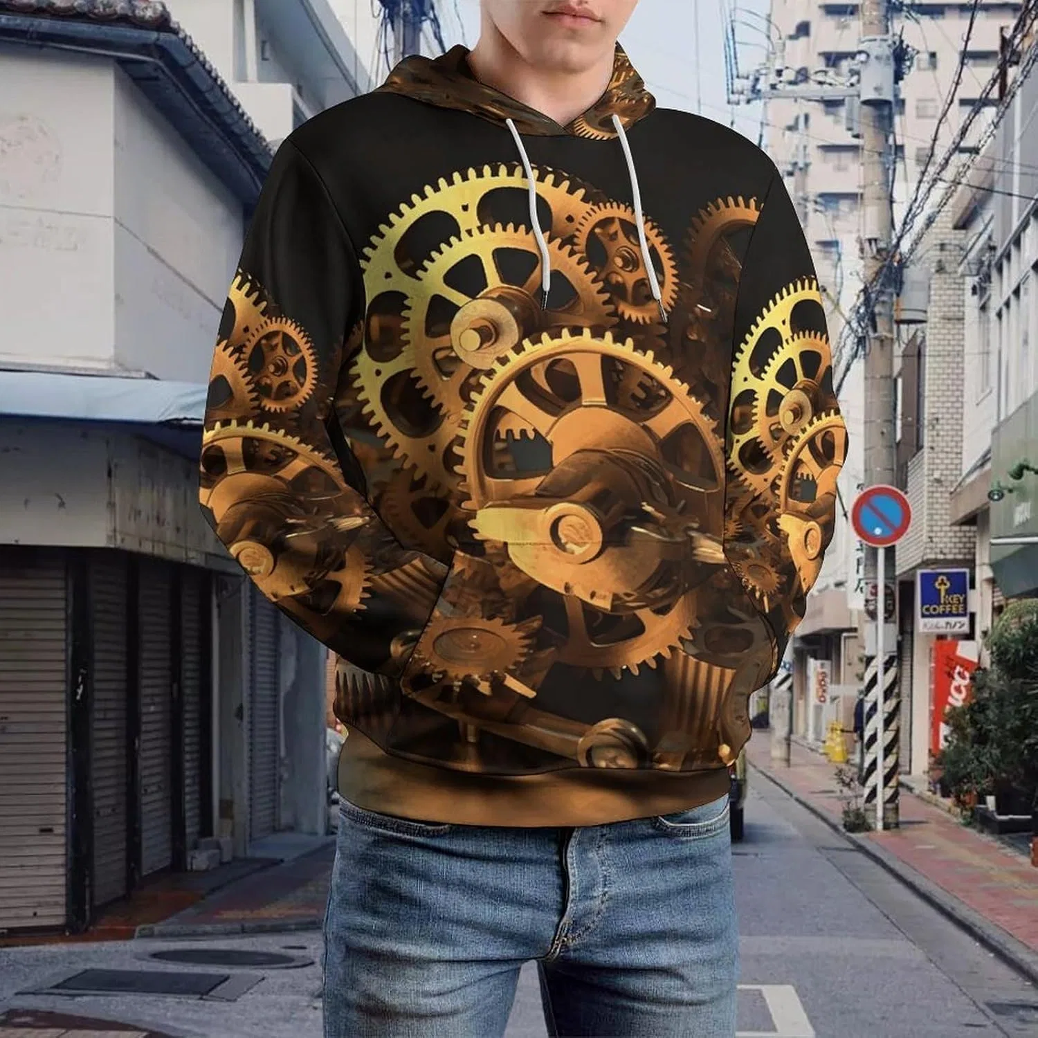 HMNBCD Стильные худи Cool Gears для женщин и мужчин, пуловеры с капюшоном для мужчин, одежда для весны и осени, Style — фото 2