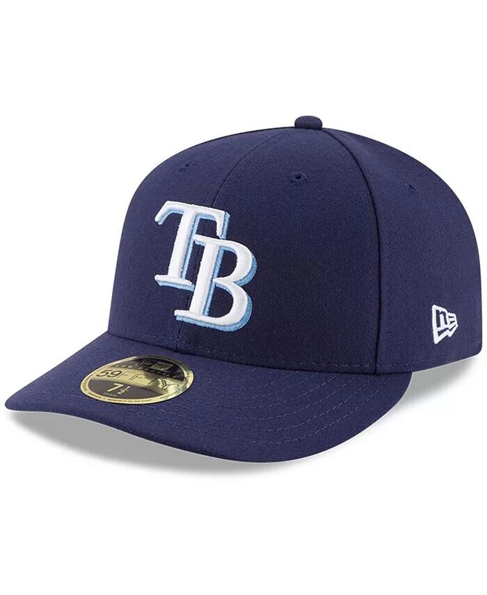 

Низкопрофильная кепка приталенного кроя Tampa Bay Rays Authentic Collection 59FIFTY On-Field New Era, синий