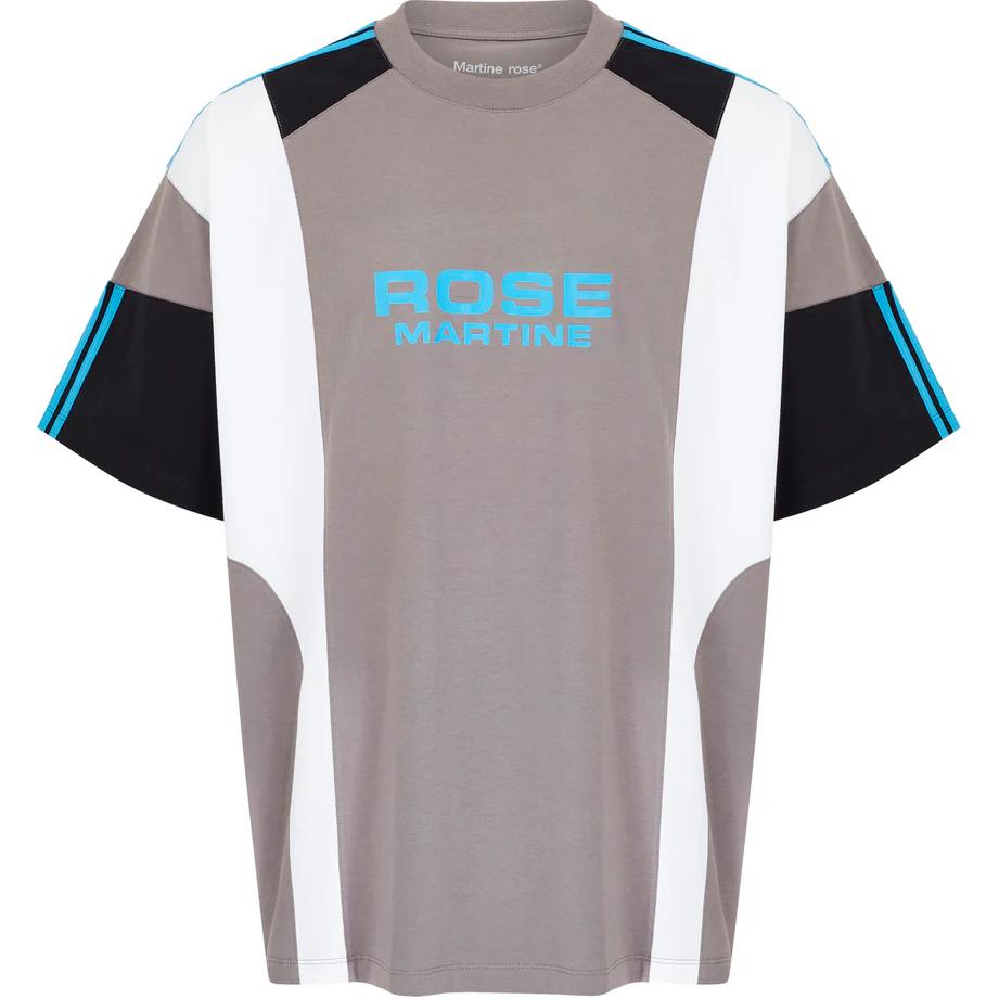 

Футболка с вставками Martine Rose, серый