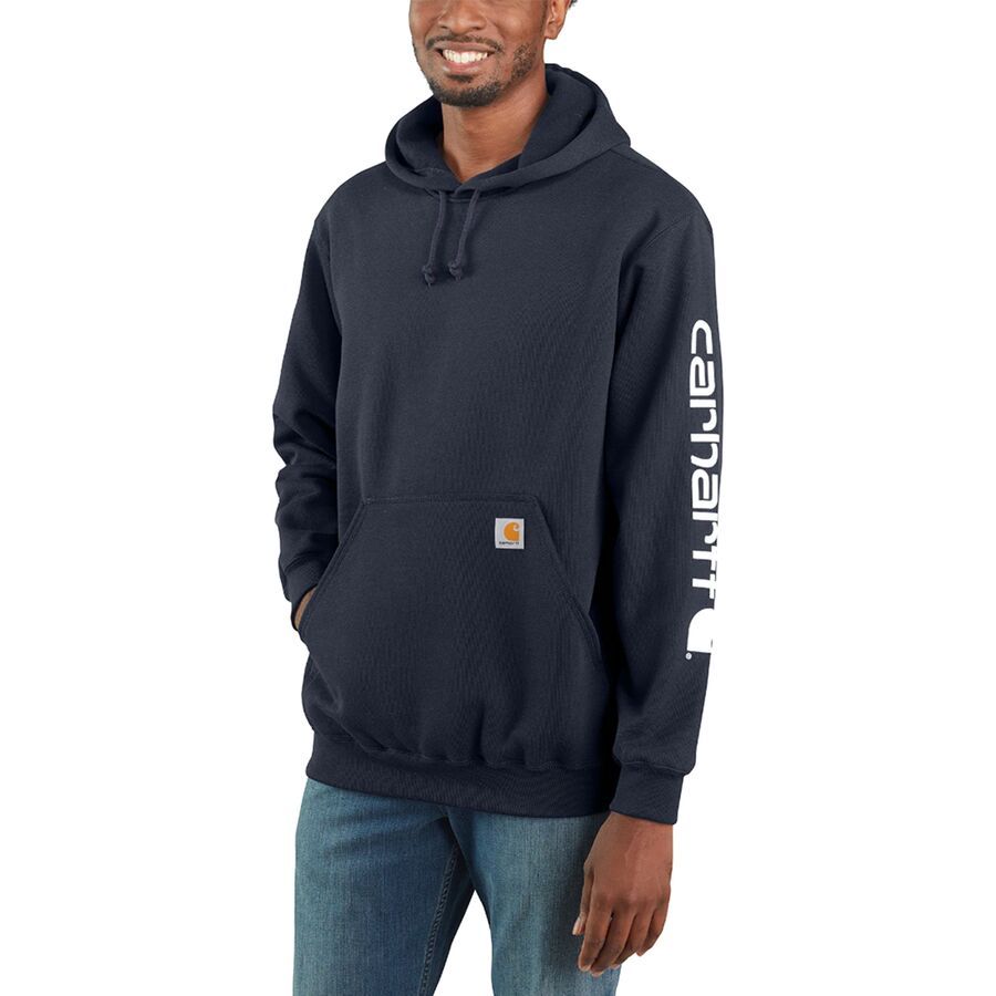 

Толстовка Carhartt Midweight Signature Sleeve Hooded Carhartt, New Navy