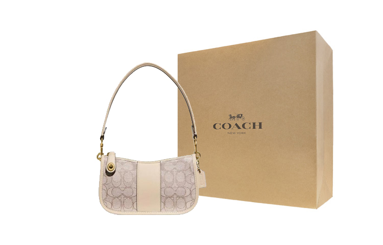 

COACH Сумка-конверт из кожи с жаккардовым узором