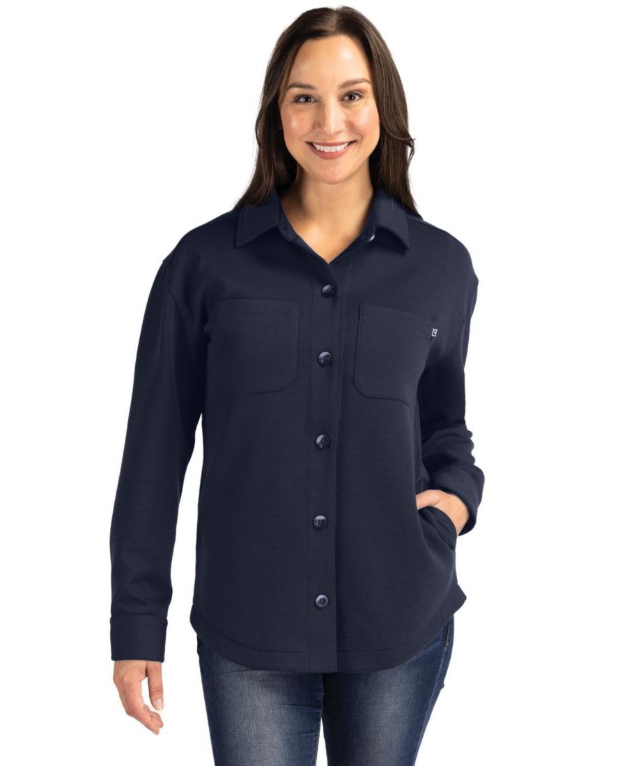 

Женская рубашка-куртка Roam Eco из переработанных материалов Cutter & Buck, Navy blue