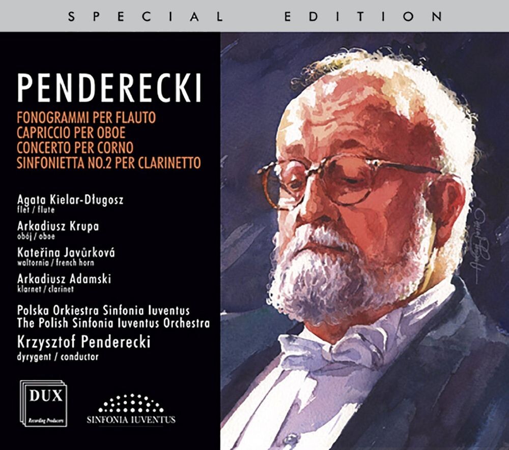 

Диск CD Concertos For Wind Instruments & Orchestra - Krzysztof Penderecki