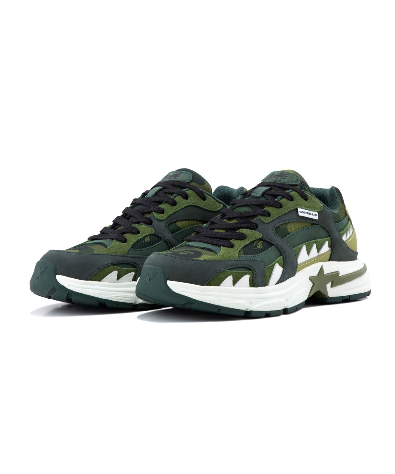 BAPE SHARK STA #1 A BATHING APE, GREEN