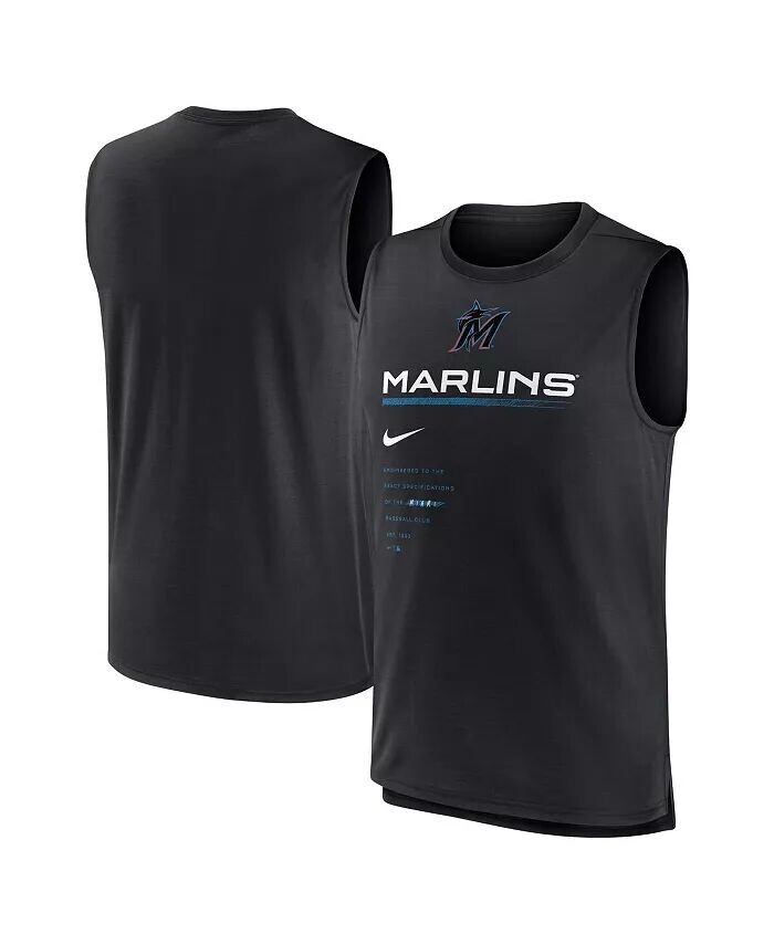 

Мужская черная майка Miami Marlins Exceed Performance Nike